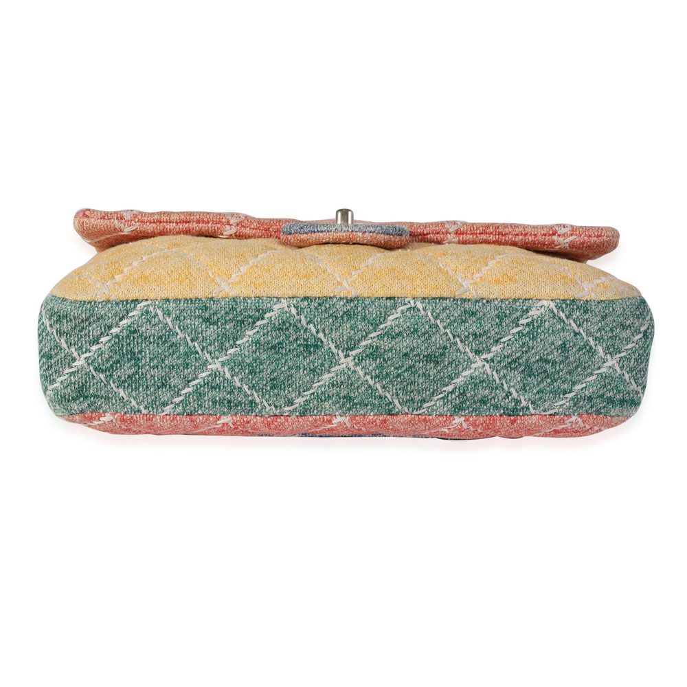 Chanel Multicolor Wool Stitched Single Flap Bag - Picture 5 of 8